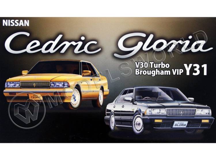Склеиваемая пластиковая модель Nissan Cedric/Gloria V30 Turbo Brougham VIP Y31. Масштаб 1:24 Склеиваемая пластиковая модель Nissan Cedric/Gloria V30 Turbo Brougham VIP Y31. Масштаб 1:24 - фото 1