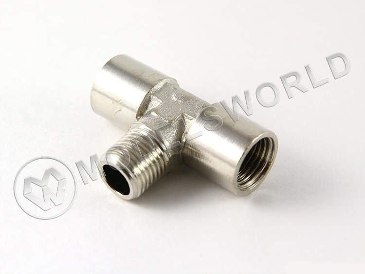 Переходник штуцер JAS 1/8 " - гайка 1/8"х2 - фото 1