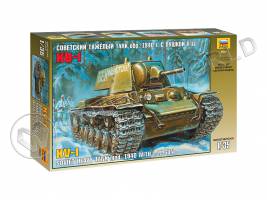 Склеиваемая пластиковая модель Советский тяжелый танк образца 1940 г. с пушкой Л-11 КВ-1. Масштаб 1:35