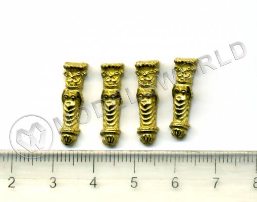 Декоративный элемент, лев, 20 мм, металл 1 шт.