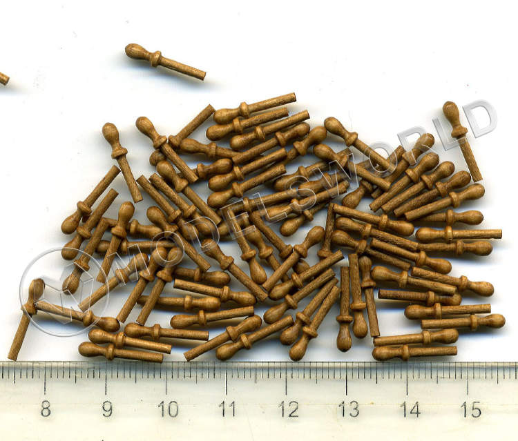 Нагель, орех, 14 мм, 10 шт - фото 1