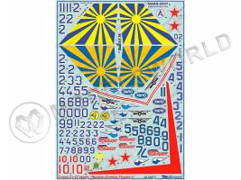 Декаль Сухой Су-27  Русские витязи. Масштаб 1:48