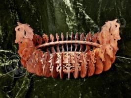 Конфетница  "Лошади"