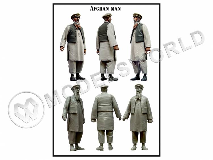 Фигура Афганский житель. Масштаб 1:35 - фото 1