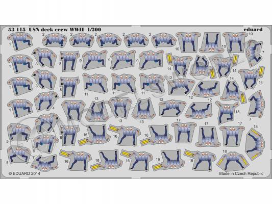 Комплект фототравления BIG ED для модели USS Arizona - part II, Trumpeter. Масштаб 1:200