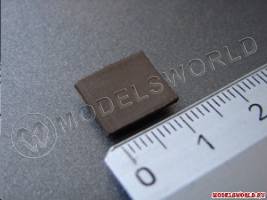 Кровля квадратная темная 10х12 мм, масштаб 1:10, 1000 шт.