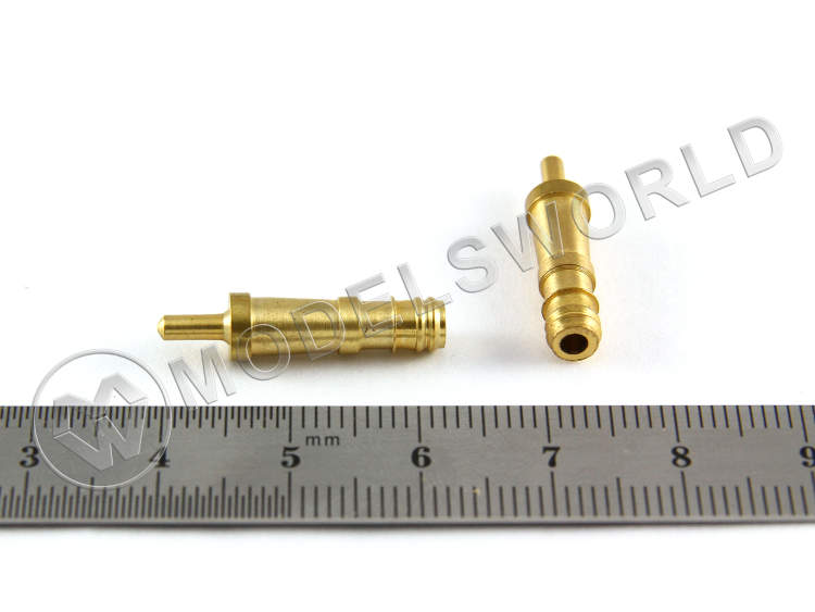 Макет пушки, латунь, 6x23 мм, 2 шт - фото 1