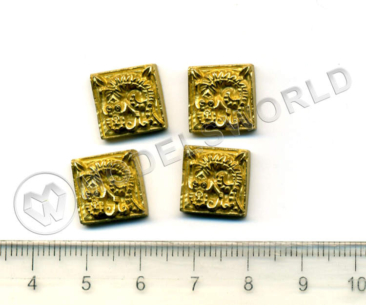 Декоративный элемент, русалка, 12 мм, металл 1 шт. Декоративный элемент, русалка, 12 мм, металл 1 шт. - фото 1