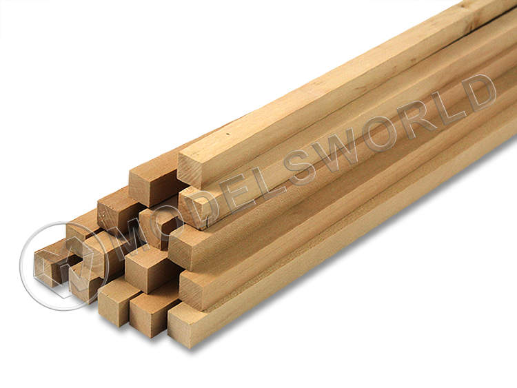 Рейка 8.0х8.0x500 мм, груша 1 шт. - фото 1