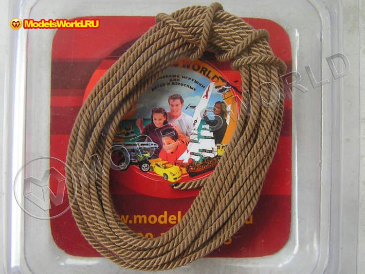 Снасть такелажная три стреньги, 48 нитей, d=1.8 мм, 3 м - фото 1