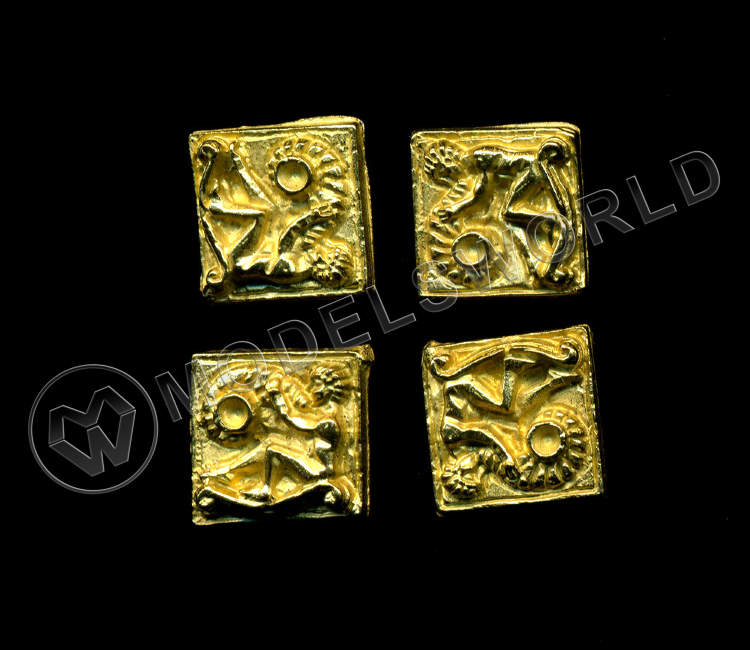 Декоративный элемент, сидящий человек, 12 мм, металл 1 шт. - фото 1