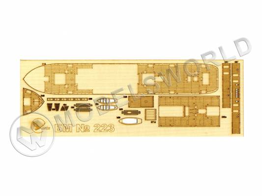 Палуба для парохода "Ленин". Масштаб 1:200