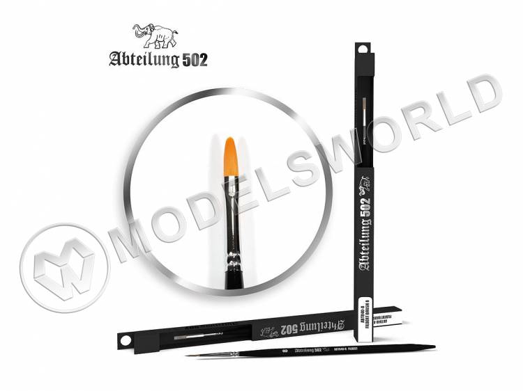 Кисть филберт (плоская овальная) Abteilung 502 №8 - фото 1