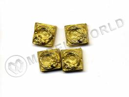 Декоративный элемент, барельеф, 12 мм, металл 1 шт.