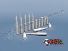 Снаряды и гильзы 30 мм осколочно-фугасные. Масштаб 1:35