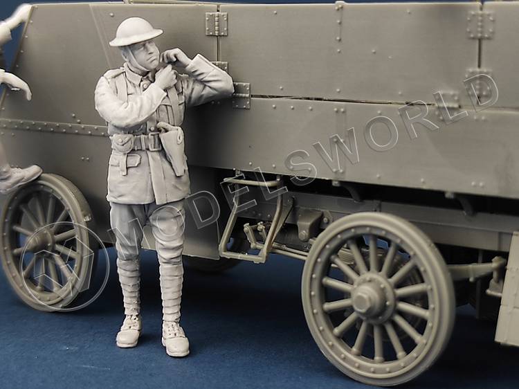 Фигура офицера канадской мотопулеметной бригады. Масштаб 1:35 - фото 1