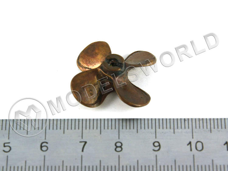 Винт четырехлопастной правый, металл, 30 мм, 1 шт - фото 1