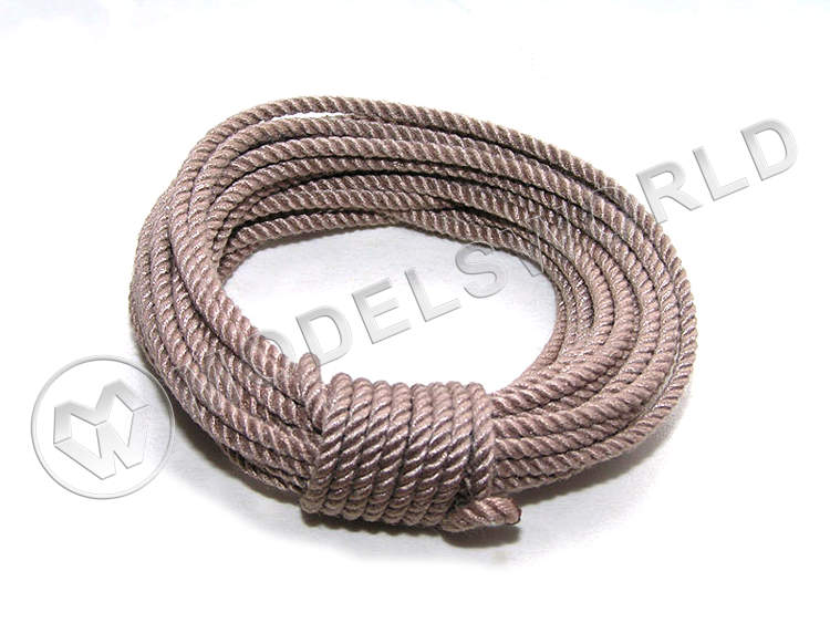 Снасть такелажная три стреньги, 54 нити, d=1.92 мм, 3 м Снасть такелажная три стреньги, 54 нити, d=1.92 мм, 3 м - фото 1