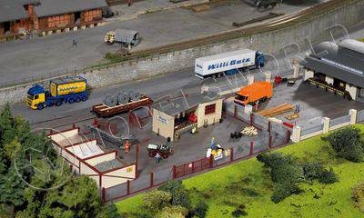 Склад строительных материалов Neustadt, проф.серия. Масштаб H0