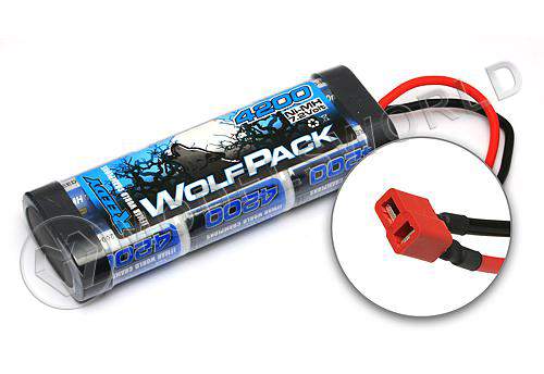 Аккумулятор силовой WolfPack Ni-Mh 7.2V, 4200mAh (Разъем T-PLUG) - фото 1