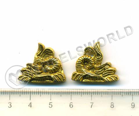 Декоративный элемент, дракон, 18 мм, металл 1 шт.