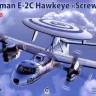 Сборная пластиковая модель Grumman E-2C Hawkeye "Super Fudd" палубная версия. Масштаб 1:72