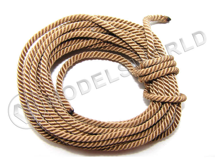 Снасть такелажная три стреньги, 102 нити, d=2.8 мм, 3 м - фото 1