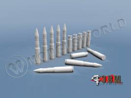 Снаряды и гильзы 30 мм бронебойные. Масштаб 1:35