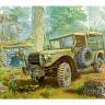 Склеиваемая пластиковая модель Американский армейский автомобиль М37 US 3/4 ton 4x4 cargo truck. Масштаб 1:35