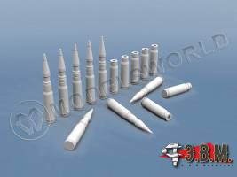 Снаряды и гильзы 30 мм осколочно-трассирующие. Масштаб 1:35