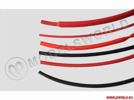 Термоусадочная трубка, черная, диаметр 6 мм, длина 1 м