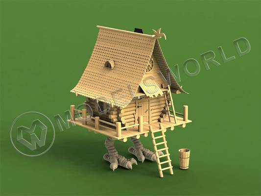 Набор для постройки модели Избушка на курьих ножках. Масштаб 1:35