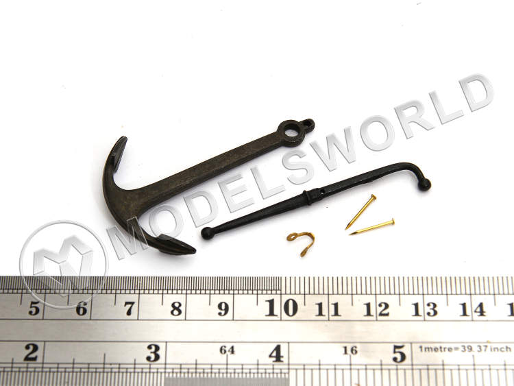 Адмиралтейский якорь, металл, 50 мм Адмиралтейский якорь, металл, 50 мм - фото 1