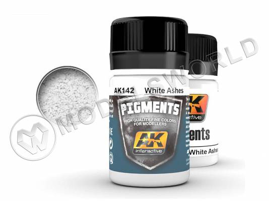 Пигмент белый пепел, 35 мл