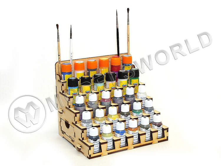 Органайзер под краску на 30 баночек 23 мм. 1 шт - фото 1