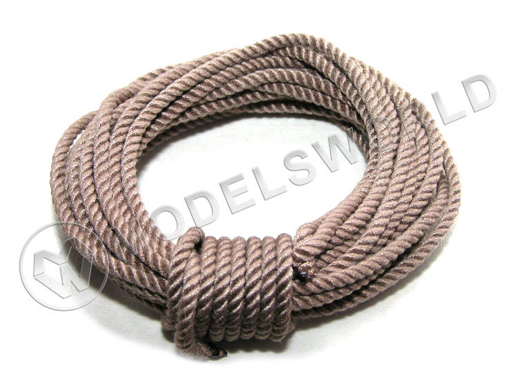 Снасть такелажная три стреньги, 66 нитей, d=2.2 мм, 3 м Снасть такелажная три стреньги, 66 нитей, d=2.2 мм, 3 м - фото 1