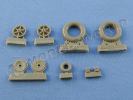Комплект колес для Messerschmitt Bf 109E-1, E-3. Масштаб 1:32