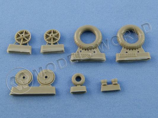 Комплект колес для Messerschmitt Bf 109E-1, E-3. Масштаб 1:32