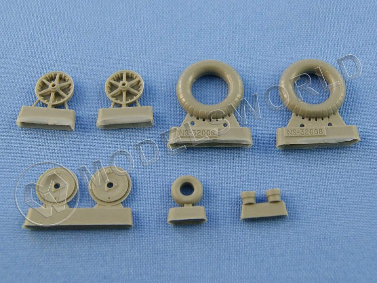 Комплект колес для Messerschmitt Bf 109E-1, E-3. Масштаб 1:32 - фото 1