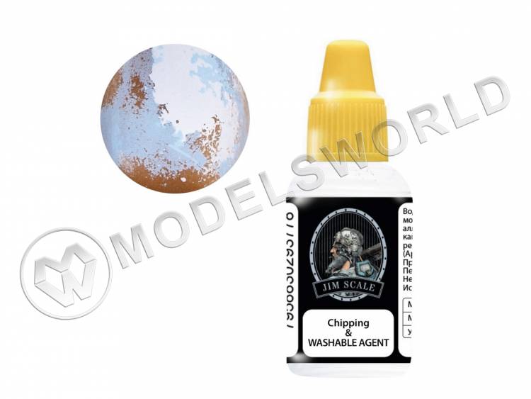 Жидкость для чиппинга Jim Scale (создание трещин и сколов) / Chipping & Washable Agent - фото 1