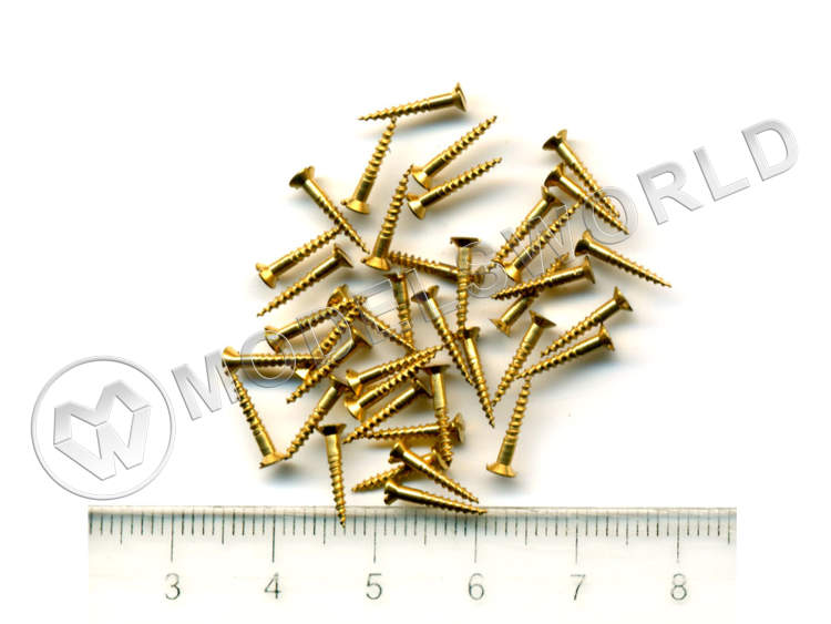Шуруп, латунь, 10 мм, 10 шт - фото 1