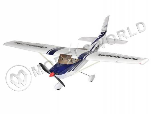 Радиоуправляемая модель самолёта Top RC Cessna 182 400 class синяя 965мм 2.4G 4-ch LiPo RTF