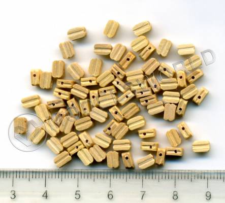 Блок одношкивный, самшит, 5 мм, 10 шт