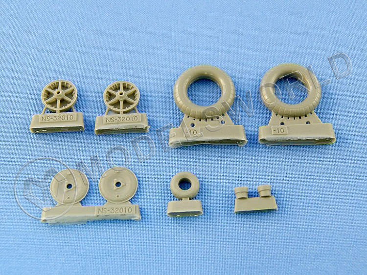 Комплект колес для Messerschmitt Bf 109F-2, G-2. Масштаб 1:32 - фото 1