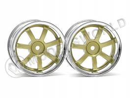 Диски туринг 1/10 - RAYS GRAM LIGHTS 57S-PRO (CHROME|GOLD| вынос 3 мм), 2 шт