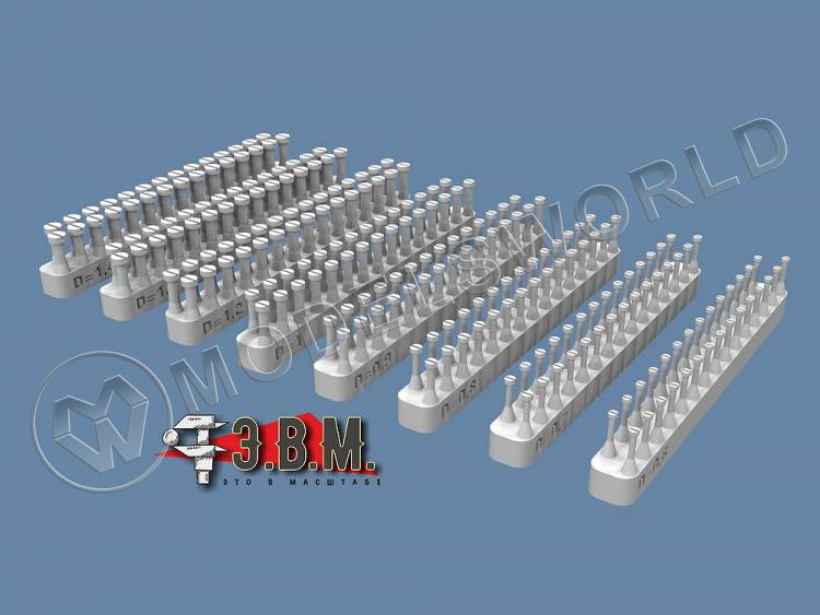 Винт с цилиндрической головкой D=0.8 мм - фото 1