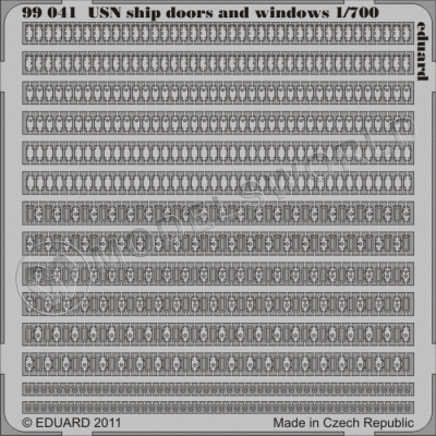 Фототравление USN корабельные двери и иллюминаторы. Масштаб 1:700