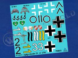 Декаль Jagdgeschwader JG 54 grunherz часть 3. Масштаб 1:48