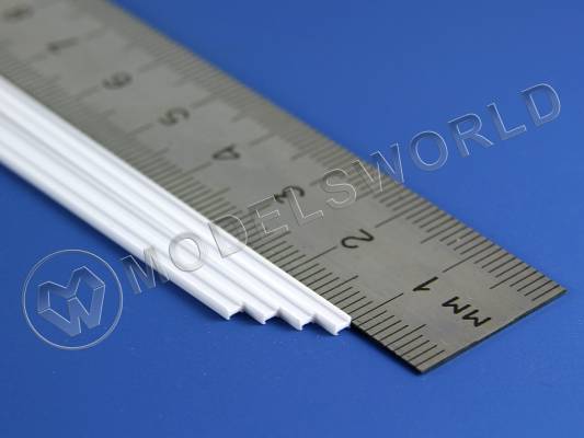 Двутавр пластиковый 2х1.3 мм, 4 шт