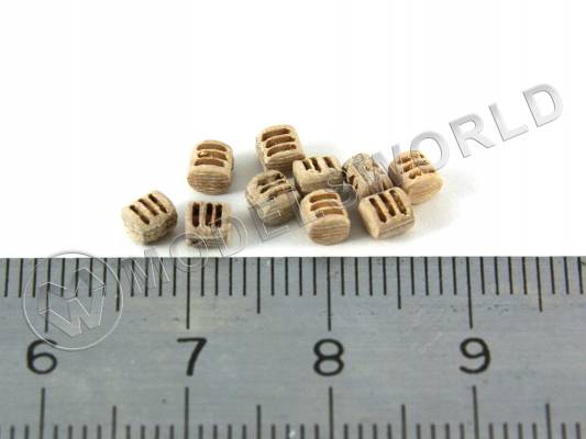 Блок трехшкивный 3 мм. 10 шт